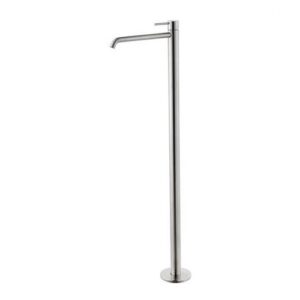 69618EX.50.050 Parte esterna miscelatore monocomando per lavabo con colonna di alimentazione a pavimento acciaio inox NEWFORM