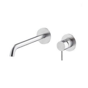 69630EX.50.050 Parte esterna gruppo miscelatore monocomando a parete per lavabo senza scarico acciaio inox NEWFORM