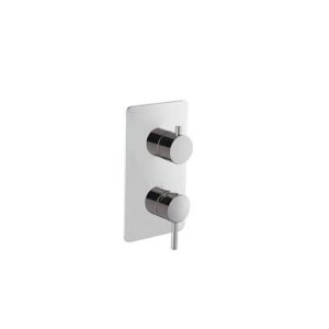69673EX.50.050 Parte esterna miscelatore monocomando ad incasso con deviatore meccanico a due uscite 1/2" inox NEWFORM
