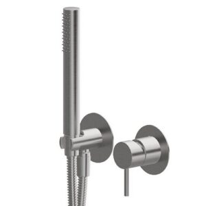 69676EX.50.050 Parte esterna gruppo doccia composto da miscelatore vasca da incasso con set doccia inox NEWFORM