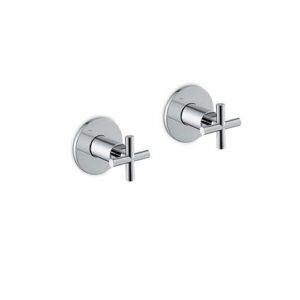70857E.21.018 Parte esterna gruppo doccia da incasso con entrate ed uscite da 1/2" cromo NEWFORM