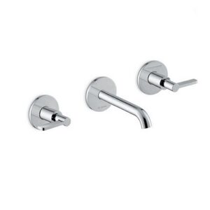 71020E.21.018 Parte esterna gruppo lavabo 3 fori a parete senza scarico cromo NEWFORM