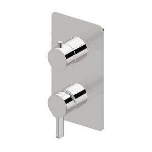 71076E.21.018 Parte esterna miscelatore monocomando ad incasso con deviatore meccanico a due uscite 1/2" cromo NEWFORM