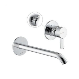 71130E.21.018 Parte esterna gruppo miscelatore monocomando a parete per lavabo senza scarico cromo NEWFORM