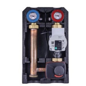 735NMDX-086 Gruppo di distribuzione mix 3 vie con motore e pompa dx 1-1/2"x 1" - 25/8 - M230V TE-SA
