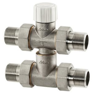 736.04.20 Valvola di zona compatta motorizzabile 4 vie 1/2" int. 50-55 RBM - immagine 1