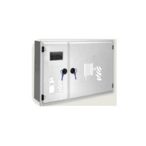 CE35B220 Naspo Dn25 Incasso Bianco Twin C/Portaest. Tubo Rosso Mt.20 MANFREDI