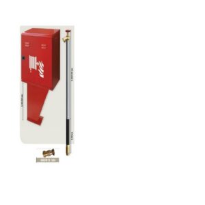 CE48C325 Cassetta con piantana H 800 Rub. A Secco M 25 Gold Dn45 Art.Ce48 MANFREDI
