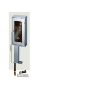 CE79C615 Cassetta Inox con piantana H 800 Rub. A Secco M15 Miami Genius Dn45 MANFREDI