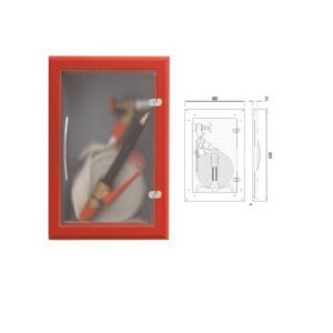 CV1252AR Portello Linea Disegno Tre Per Nicchia A Muro Rosso Dn 45 MANFREDI