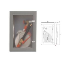 CV1252AS Portello Linea Disegno Tre Per Nicchia A Muro Grigio Dn 45 MANFREDI