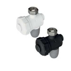 HIPPOBLS Defangatore filtro magnetico con valvola di chiusura impianto 3/4" MF HIPPO STOP NERO EUROACQUE