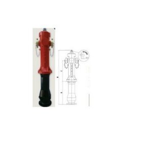 ID501VFI Idrante Soprasuolo Sesia Uni Tipo A Dn 80 C/2 Dn 70 Mm.500 MANFREDI