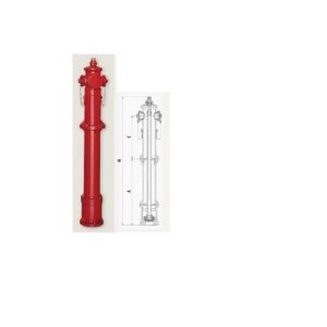 ID603TFI Idrante Soprasuolo Sesia Tipo C Dn 50 C/2 Dn45+Motop.Dn70 Mm 500 MANFREDI