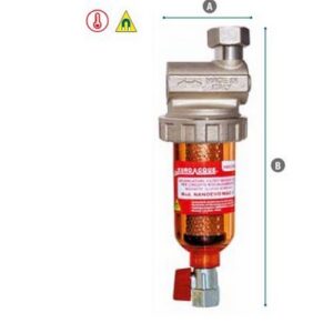 NANOEVMG Defangatore filtro magnetico salvaspazio 3/4" F NANO EVO EUROACQUE