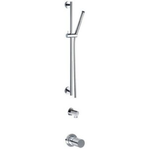 PER55050SLTCR Combinazione doccia con asta saliscendi, flessibile e doccetta monogetto EURORAMA