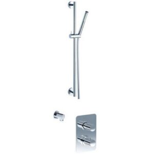 PER55050TTCRSLR Combinazione doccia termostatica con asta saliscendi e doccetta monogetto EURORAMA