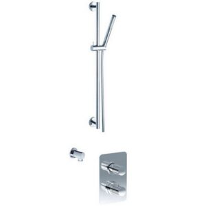 PER55050TTCVSLR Combinazione doccia termostatica con asta saliscendi e doccetta monogetto EURORAMA