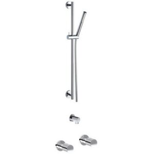 PER55265-D37 Combinazione doccia con asta saliscendi, flessibile e doccetta monogetto EURORAMA