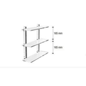 0601-50 Scaffale a 3 piani plexiglass GIGLIO TL BATH - immagine 1