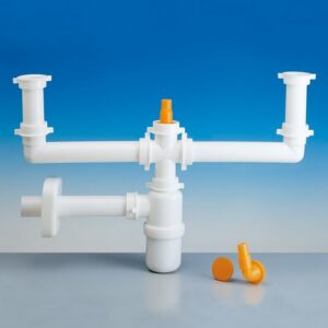 1233.212 Sifone 1233/5 1¼" Tubo Pp Ø40 Bianco Lira