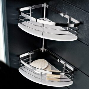 1303DXCVR Angolare doccia destro cromata e plexiglass verde TL BATH
