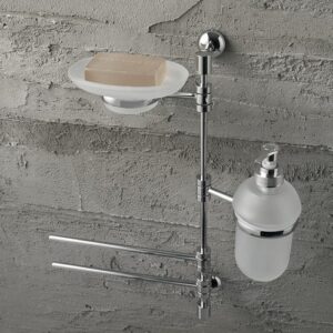 1598-C Colonna attrezzata con accessori orientabili RIVIERA TL BATH