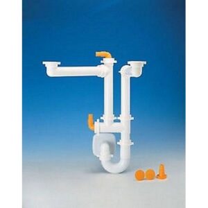 9.1275.68 Sifone New Spazio 2 Tubo Pp ร40 Cm 12 Bianco Lira