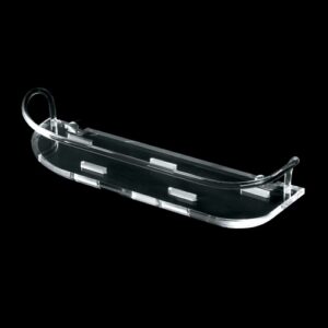 2530-C Porta spugna con ringhiera cromata e plexiglass GARDENIA TL BATH
