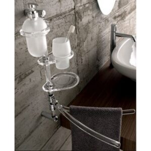2558-C Colonna cromata attrezzata GARDENIA TL BATH