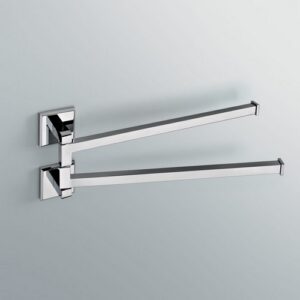 3019-C Porta salviette doppio orientabile cromato STAR TL BATH