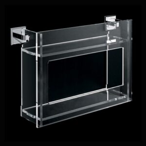 3042-C Scaffale cromato due piani estraibile STAR TL BATH