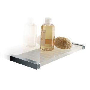 4540-C-NR Porta spugna cromato e plexiglass nero EDEN TL BATH