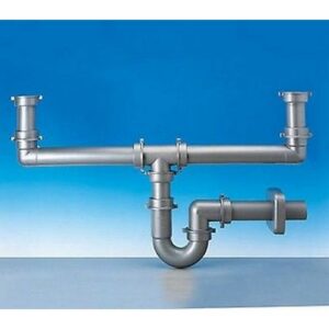 5233.012 Sifone 5233 P 1½" Tubo Pp  Ø50 Metallizzato Lira