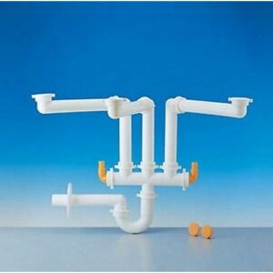 9.1273.06 Sifone Spazio 3/35 Curva Pp ร40 Bianco Lira