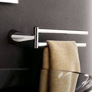 5519DX-C Porta salviette doppio orientabile cromato DX KOR TL BATH