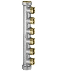 66.06.00 Collettore semplice monoblock 10 vie 1" RBM