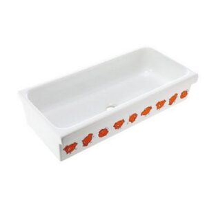 B41COD01 Lavabo A Canale 900X450 Bianco Con Decori PONTE GIULIO