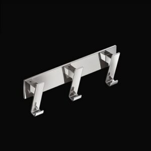 C424-C Portaabiti triplo con gancio cromato CIAK TL BATH