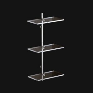 C443-C Scaffale a tre piani cromato CIAK TL BATH