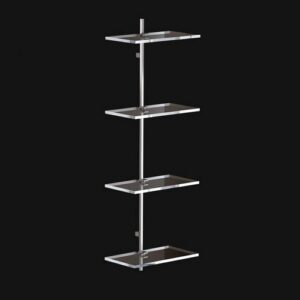C444-C Scaffale cromato 4 ripiani CIAK TL BATH