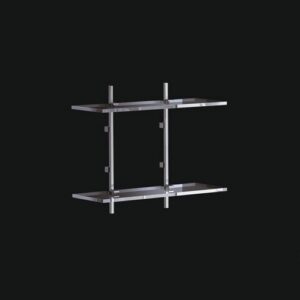 C452-C Scaffale due piani cromato CIAK TL BATH