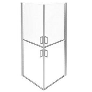 C53FBS32 Box Doccia Angolo 2+2 Ante 900Mm H.1950Mm Sp.8 PONTE GIULIO