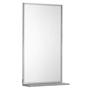 F70ATS05 Specchio Con Bordo E Mensola Inox 460X760Mm PONTE GIULIO