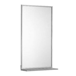 F70ATS06 Specchio Con Bordo E Mensola Inox 460X910Mm PONTE GIULIO