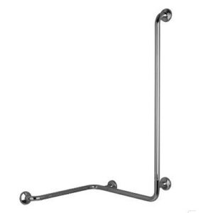 G29JBR06 Corrimano Angolare Con Montante Inox Lucido 660X660X1200 Dx PONTE GIULIO - immagine 1