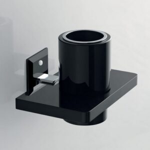 G302-C-BL Portaspazzolini a parete in plexiglass blu GRIP TL BATH