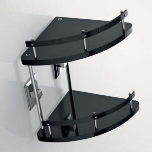 G333-C-VR Angolare doccia 2 piani in plexiglass verde TL BATH