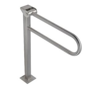 G56JCS16 Impugnatura Ribaltabile Con Colonna A Pavimento Inox Satinato 600Mm PONTE GIULIO