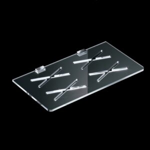 J050-C Mensola portateli in plexiglass cromata JOLY TL BATH